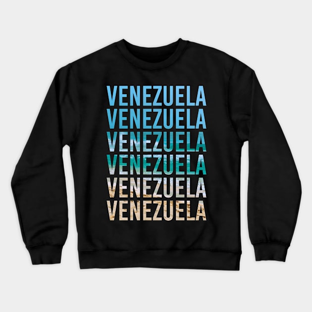 Venezuela honeymoon trip for newlyweds gift. Perfect present for mother dad father friend him or her Crewneck Sweatshirt by SerenityByAlex